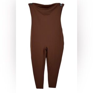 Skims Body All in One catsuit strapless bodysuit brown size 3X